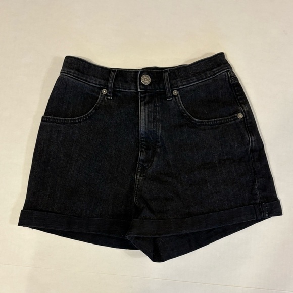 expeess Pants - Express black cuffed jean mom shorts shortie shorts size 4